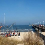 Zinnowitz: Blick auf die Seebrücke und Taucherglocke