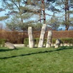 Zinnowitz: Handskulptur auf der Strandpromenade